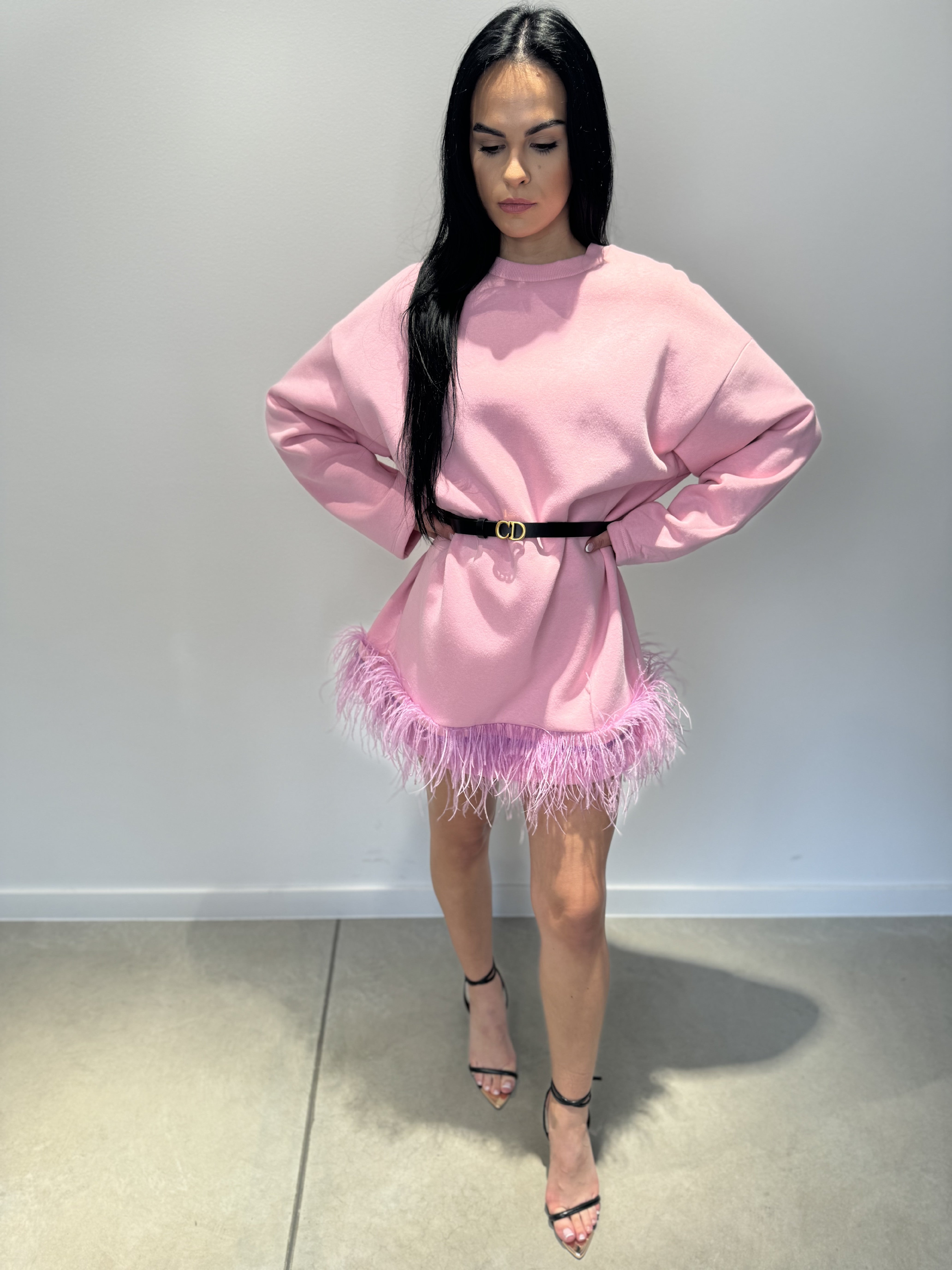 LUA PINK MIKINOŠATY S PIERKAMI