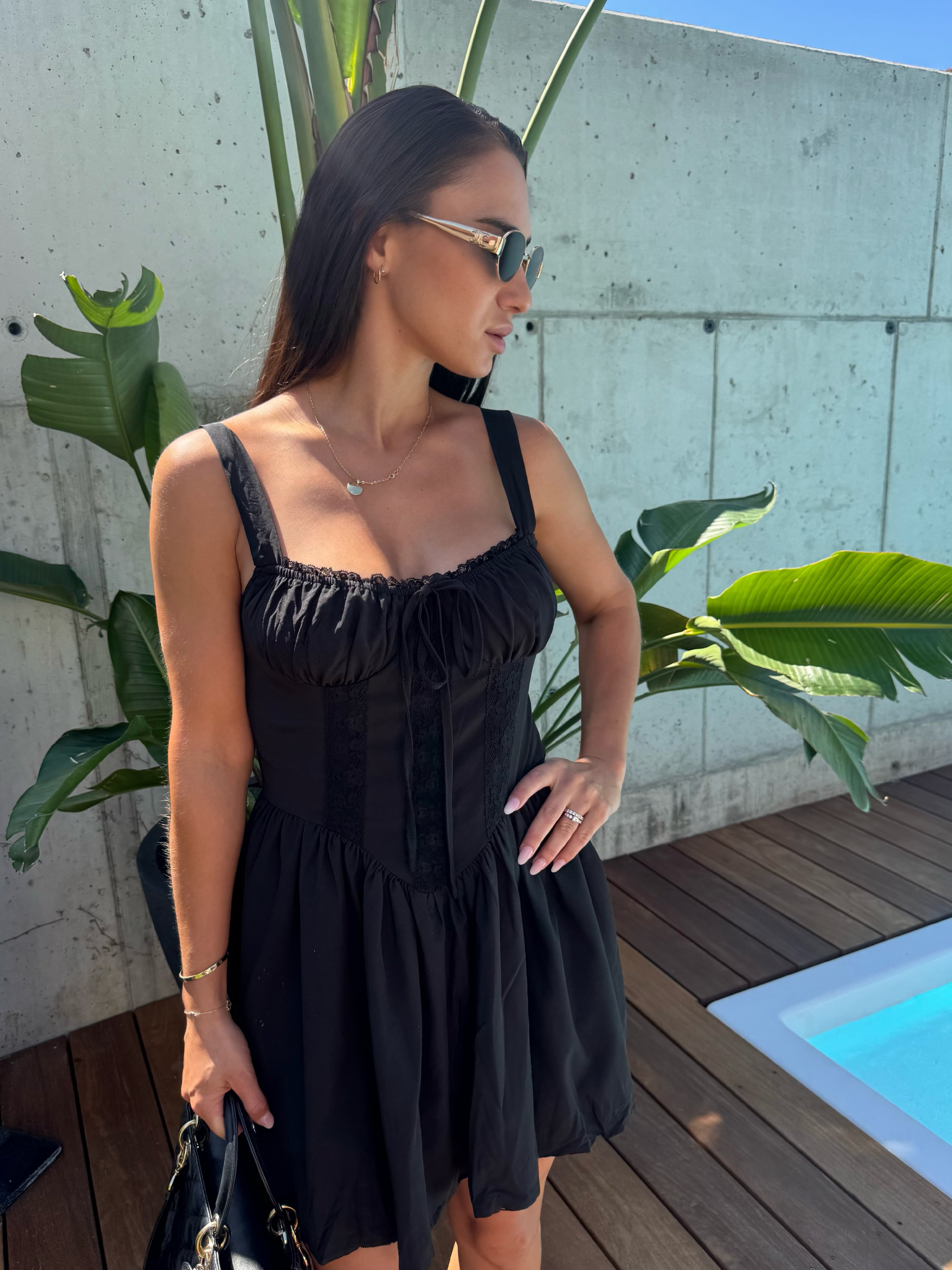 BLACK MINI DRESS