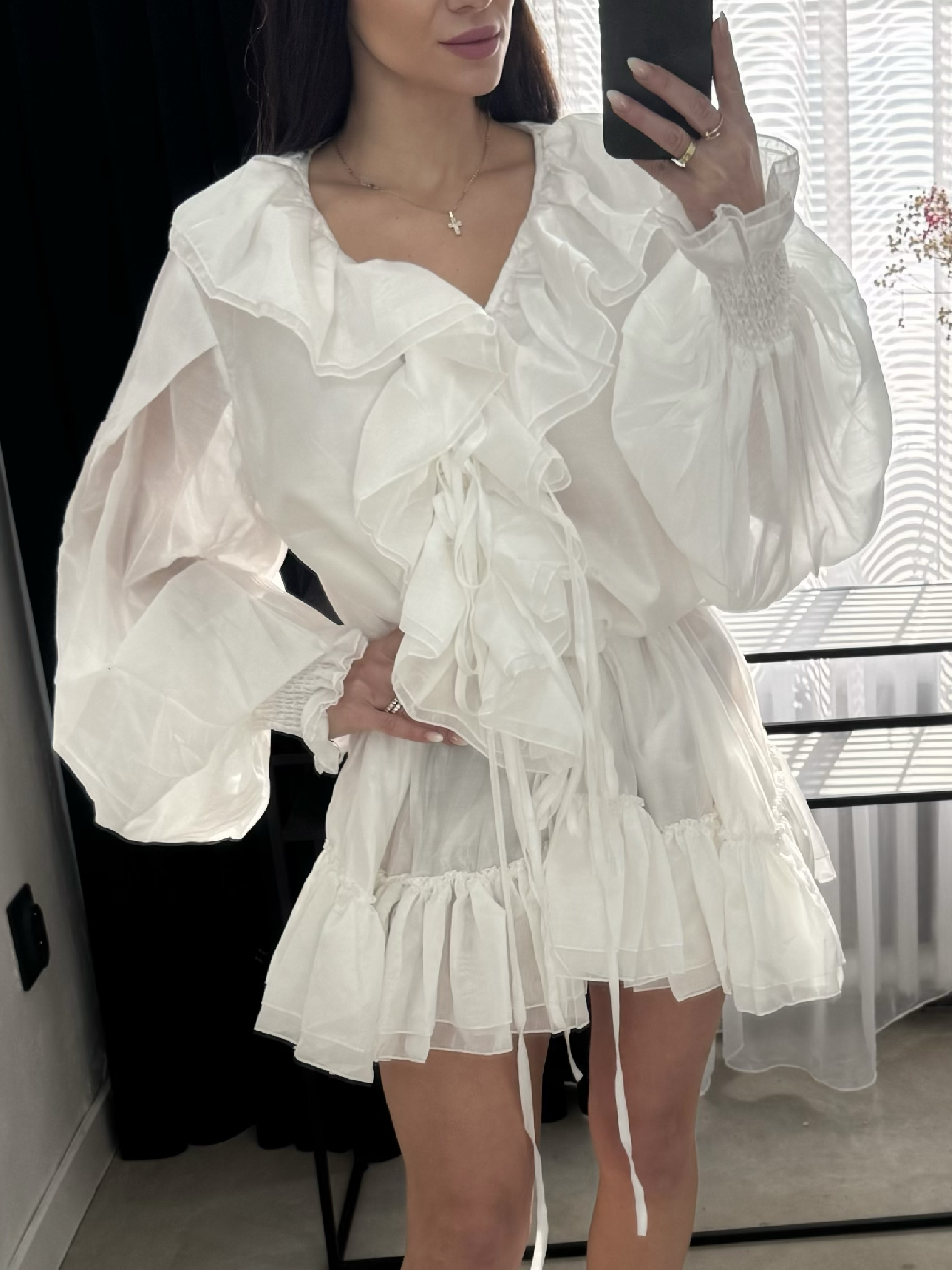 BIELE BOHO ŠATY