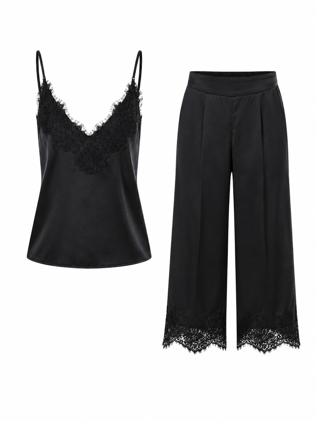 BLACK SATEN KOMPLET