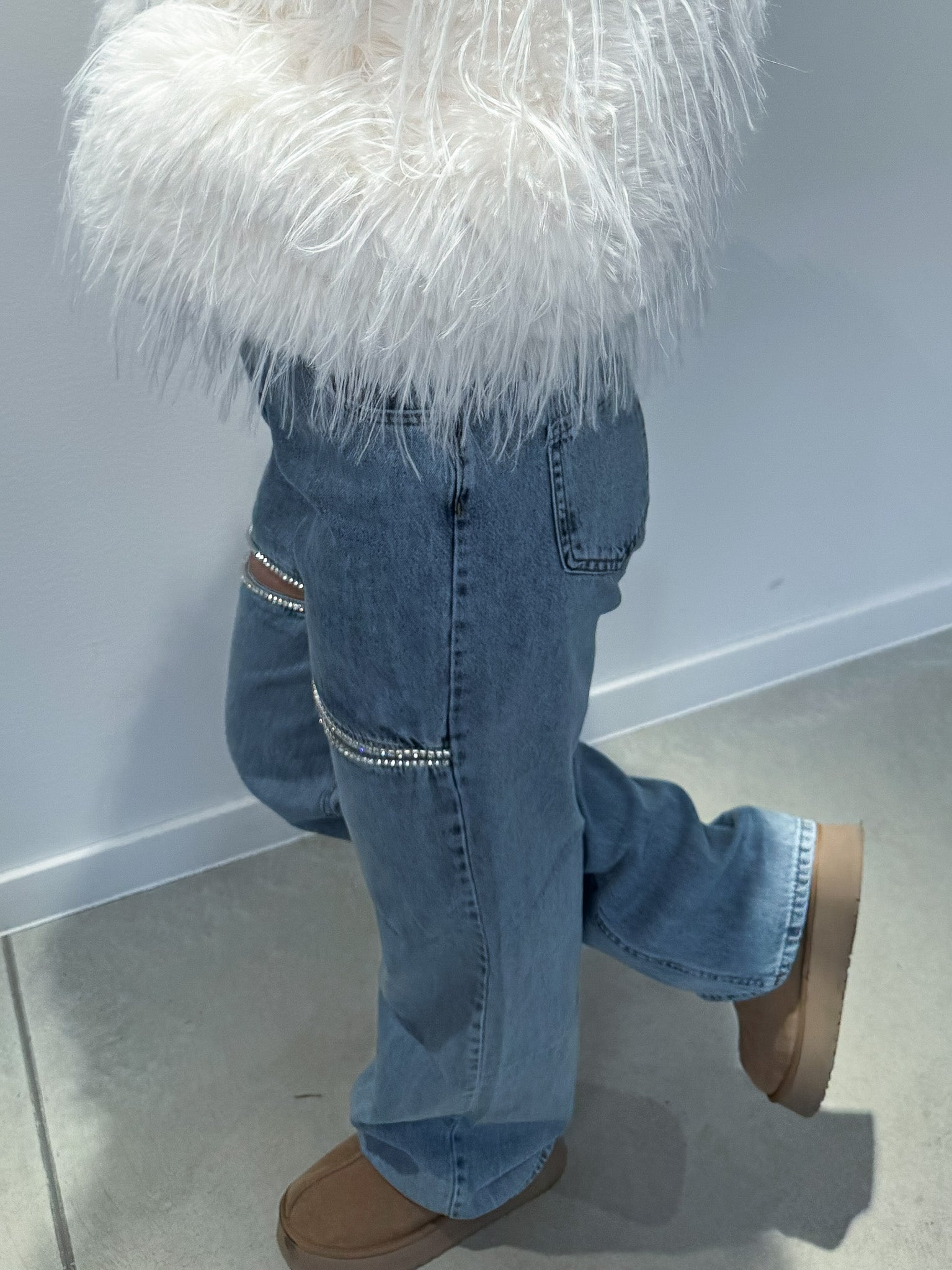 BLUE DENIM CRYSTAL RIFLE