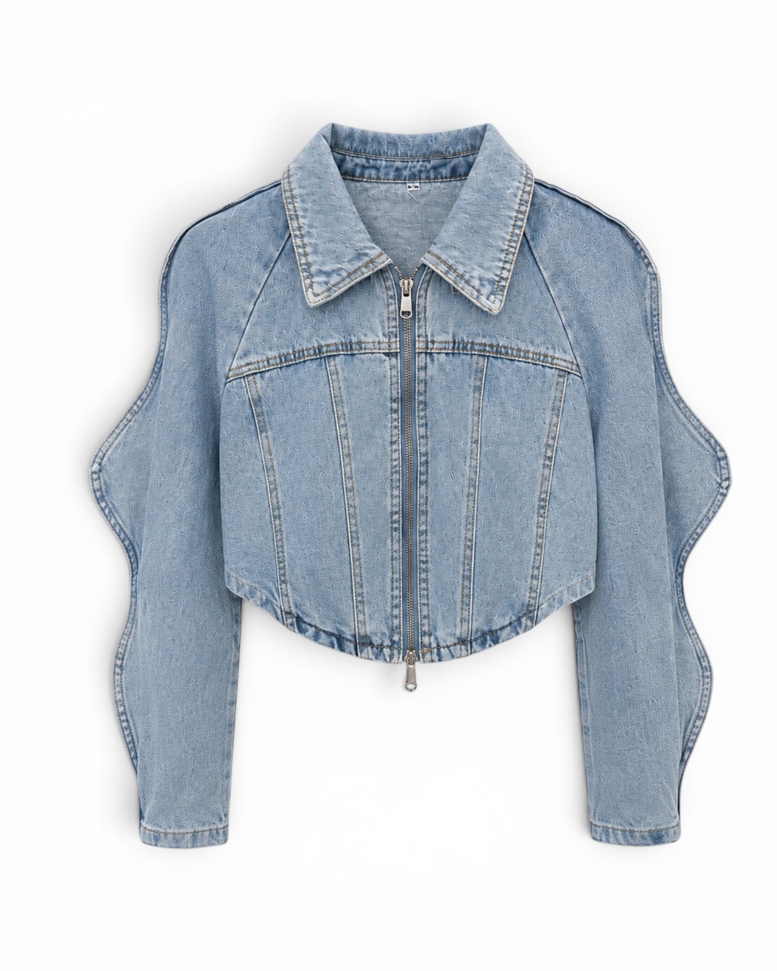 BLUE CROP DENIM BUNDIČKA