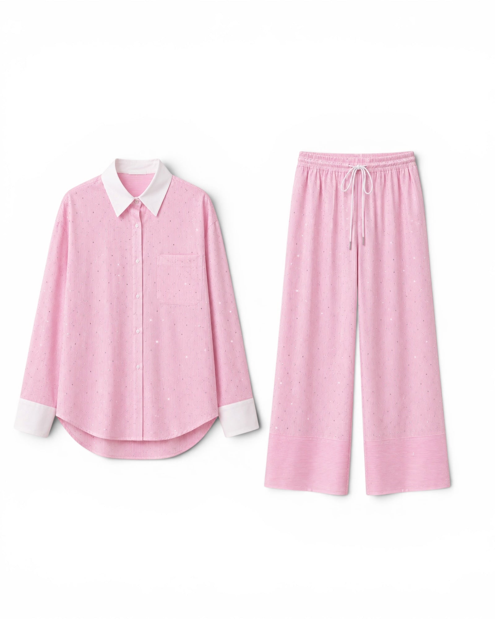 PINK KOŠELOVÝ KOMPLET S KAMIENKAMI