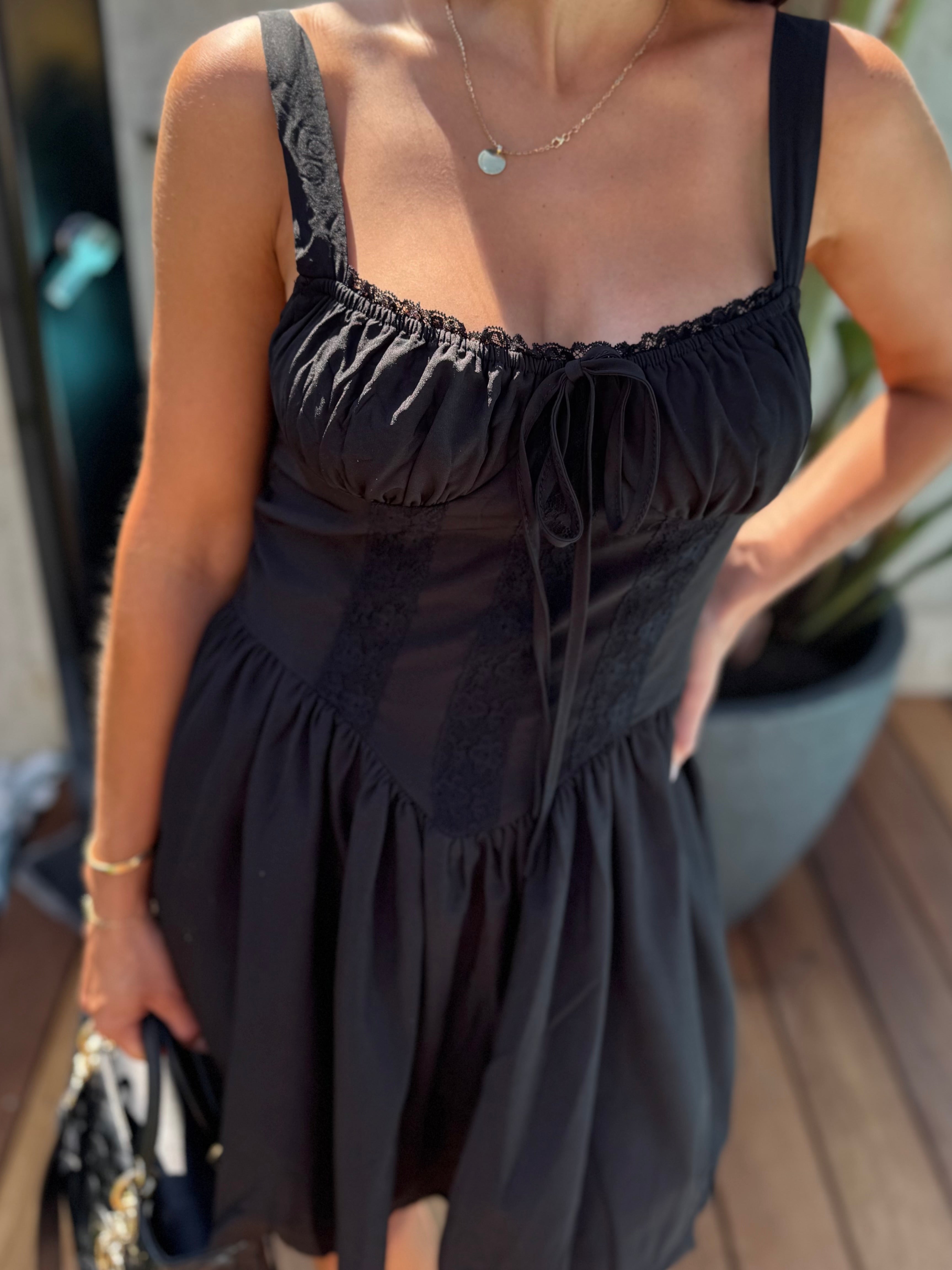 BLACK MINI DRESS