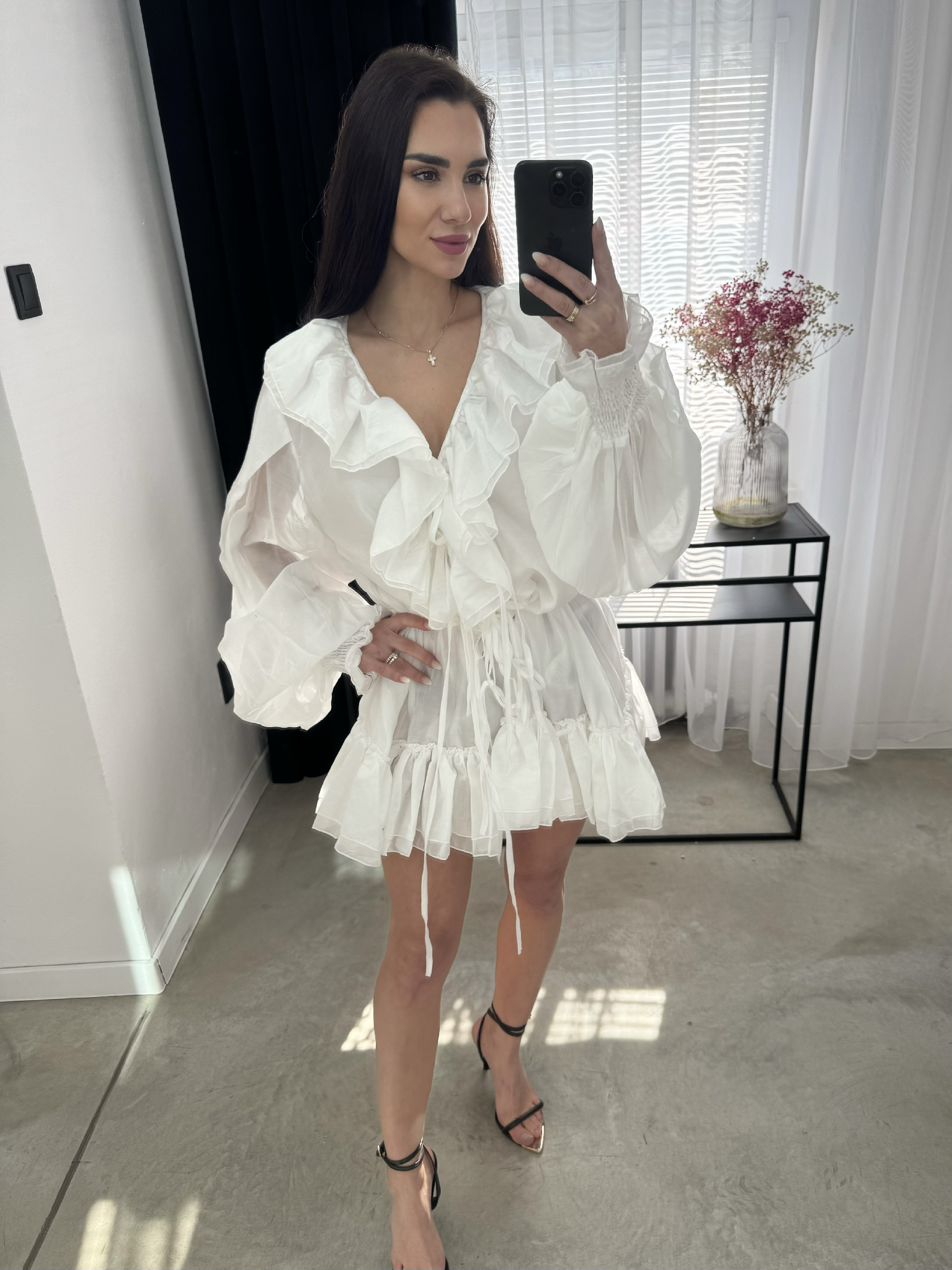 BIELE BOHO ŠATY