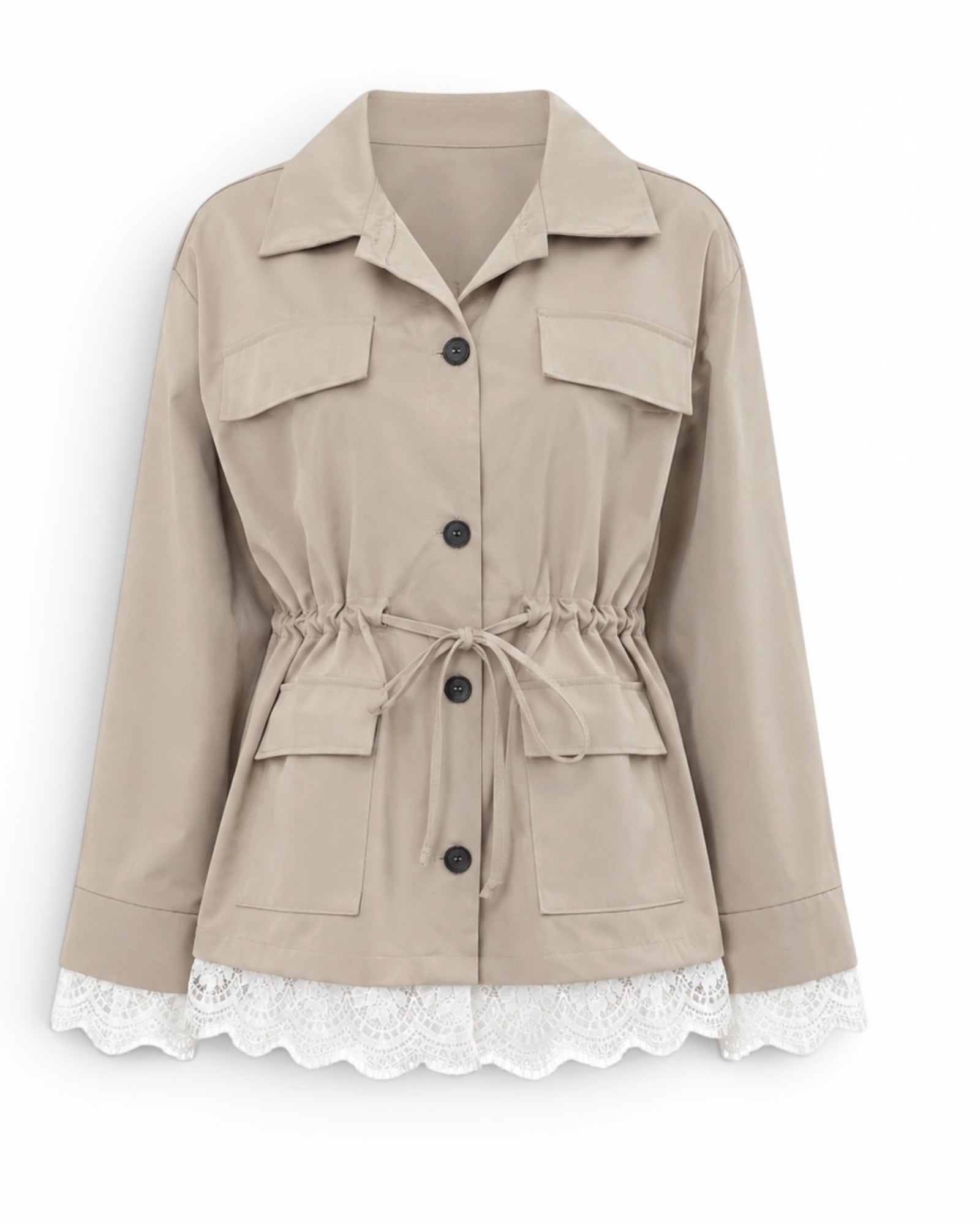 TRENCH COAT S ČIPKOU