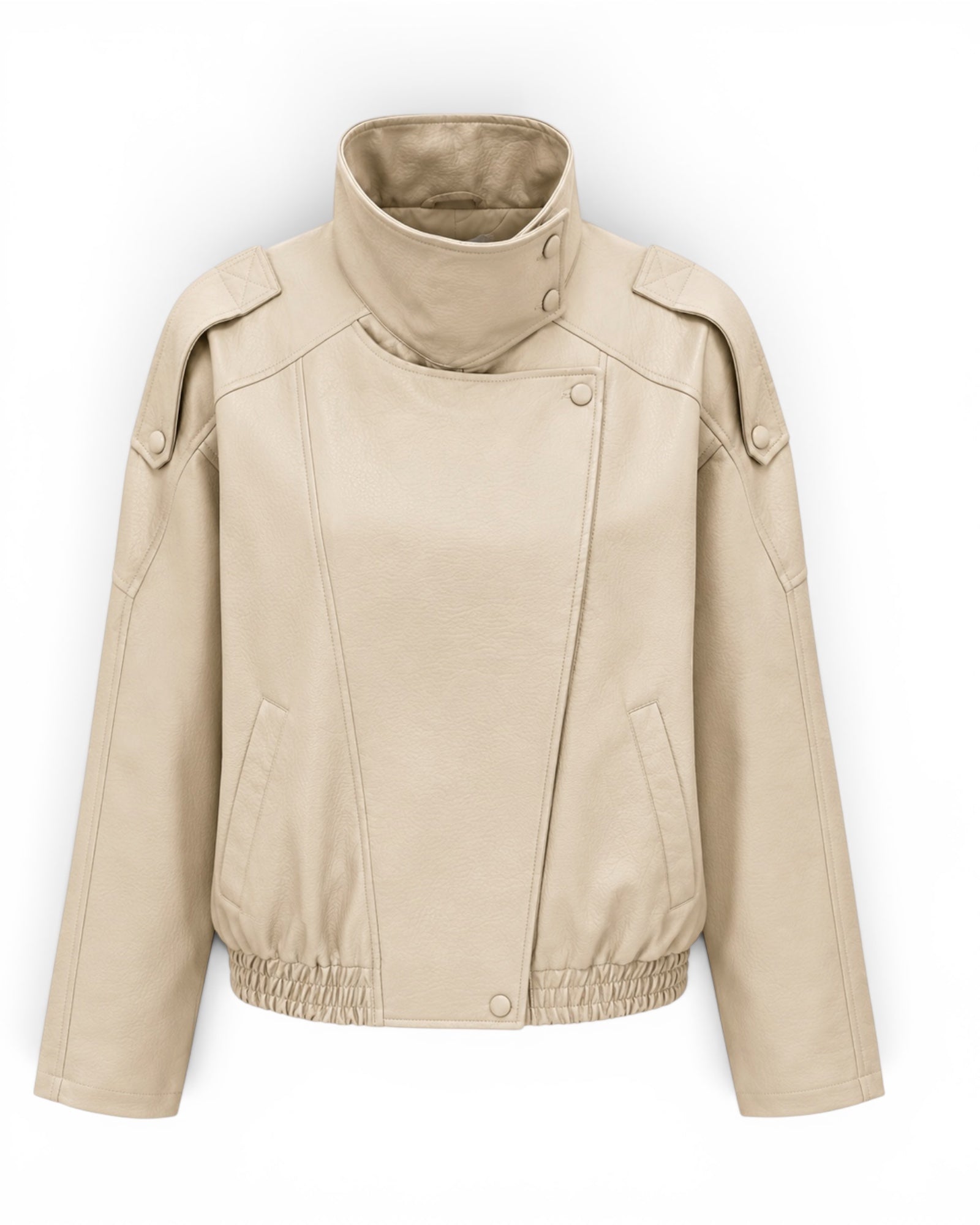 ICONIC BEIGE OVERSIZE KOŽENKA